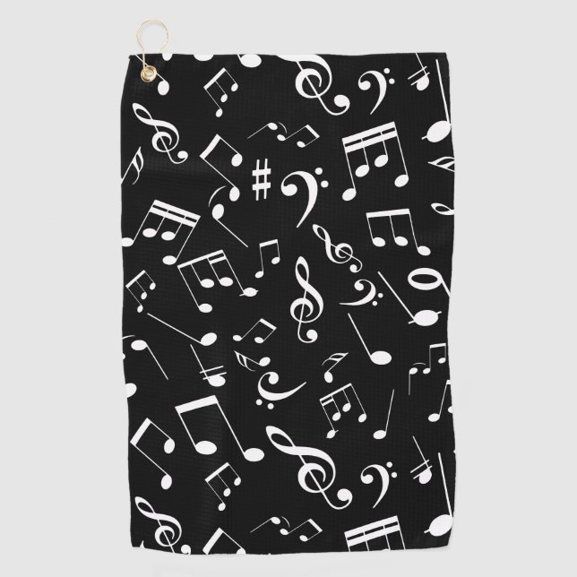 Serviette De Golf Notes musicales 2 (Devant)