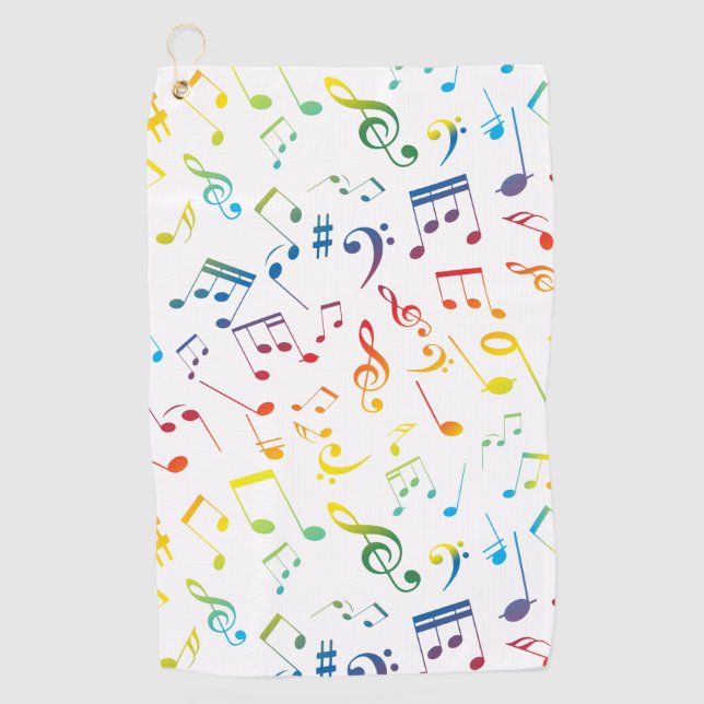 Serviette De Golf Notes musicales 4 (Devant)