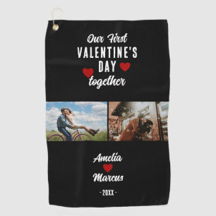 Serviette De Golf Notre première Saint Valentin Ensemble 2 Photos No
