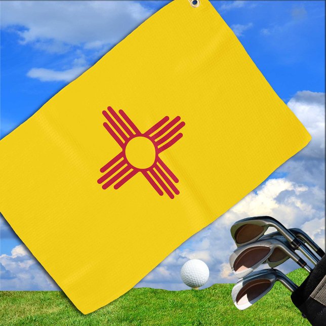 Serviette De Golf Nouveau Mexique Drapeau & Nouveau Mexique État Éta (Créateur téléchargé)