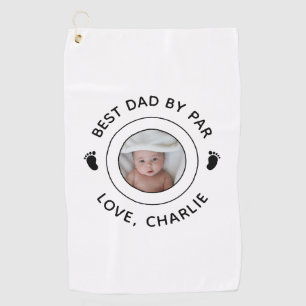 Serviette De Golf Nouveau papa Première Fête des pères Meilleur papa