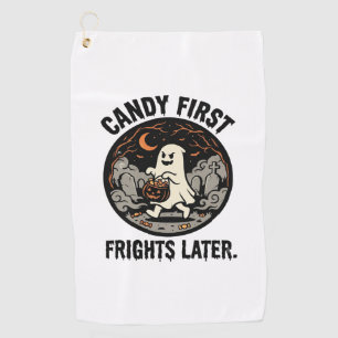 Serviette De Golf Nuit des terreurs de bonbons d'Halloween
