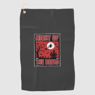Serviette De Golf Nuit d'Halloween de la maison hantée effrayante
