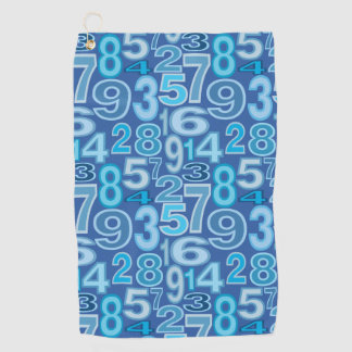 Serviette De Golf Number pattern