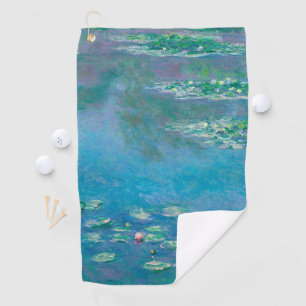 Serviette De Golf Nymphéas par Claude Monet Peinture d'art fin