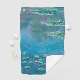 Serviette De Golf Nymphéas par Claude Monet Peinture d'art fin