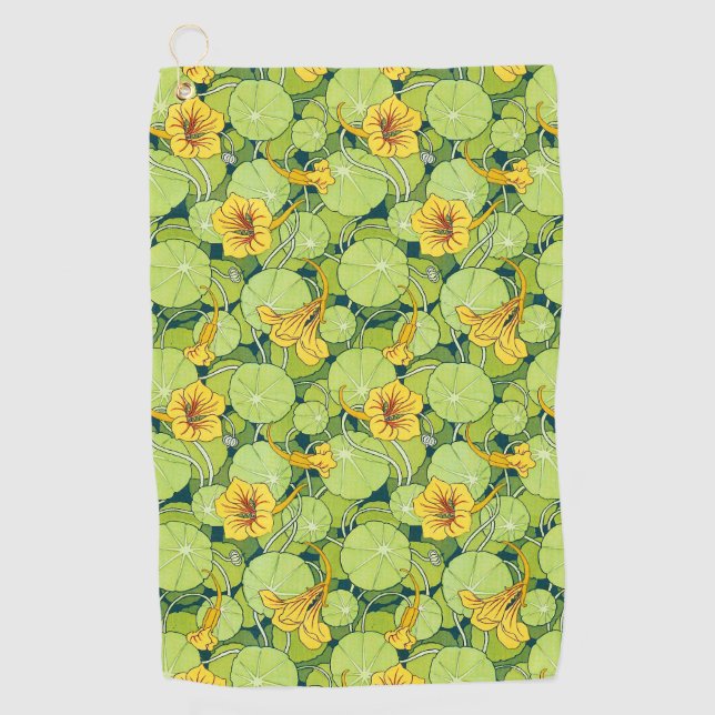 Serviette De Golf Nymphéas vintage (Devant)
