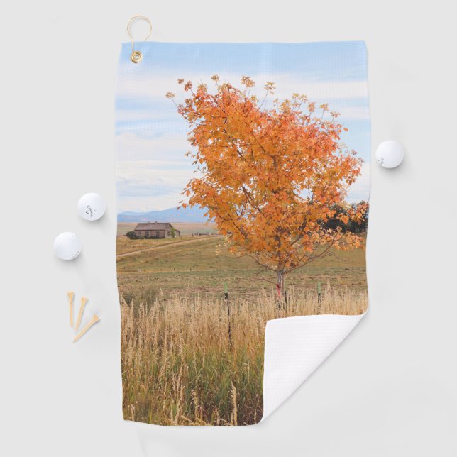 Serviette De Golf Octobre lumineux  (En situation)