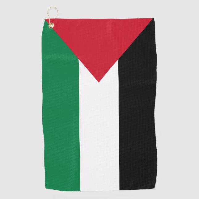Serviette De Golf officiellement le drapeau de l'État de Palestine (Devant)