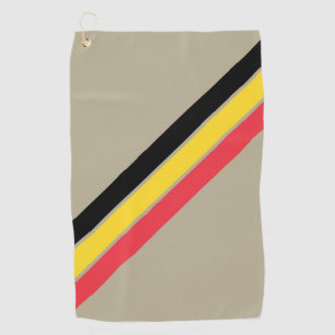 Serviette De Golf Old School Striped les années 70 80s Retro Racing 