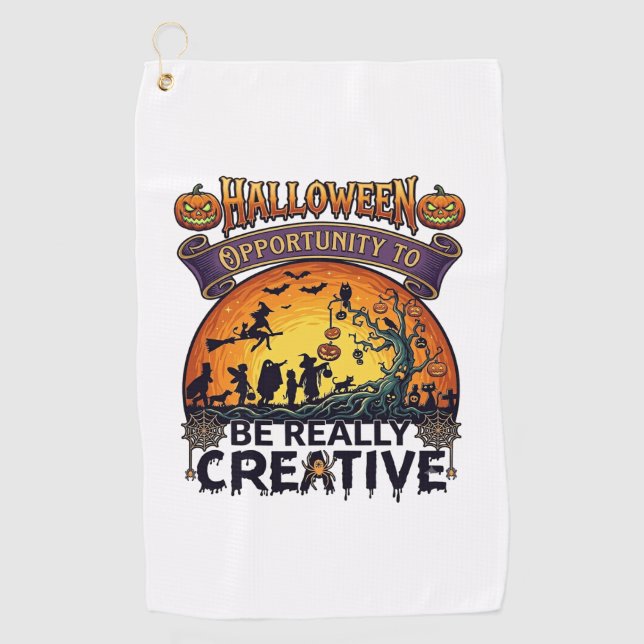 Serviette De Golf Opportunité d'Halloween Soyez vraiment créatif Sor (Devant)
