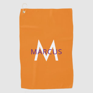 Serviette De Golf Orange Créez votre propre personnalisation