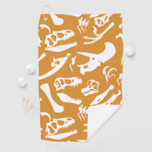 Serviette De Golf Os de dinosaure (or)