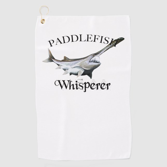 Serviette De Golf Paddlefish Whisperer Light Fishing Towne (Devant)