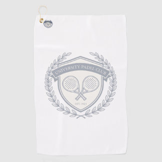 Serviette De Golf Padel Tennis Club Aesthetic Custom Name Bag Tag