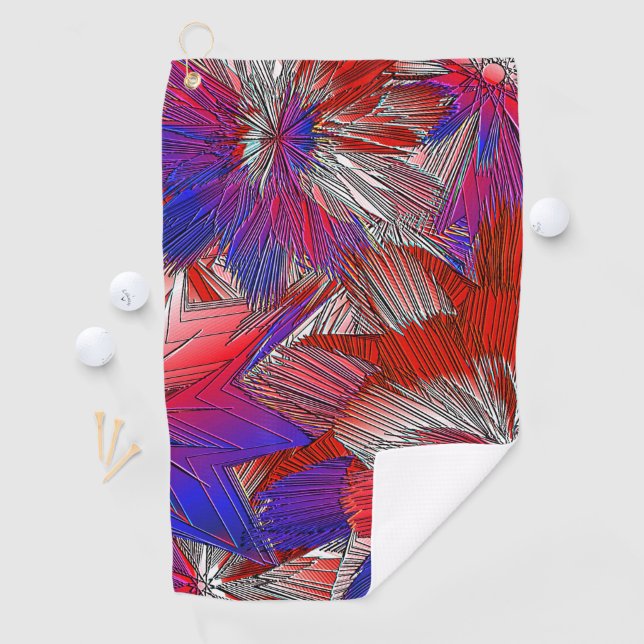 Serviette De Golf Pailleté d'étoiles (En situation)