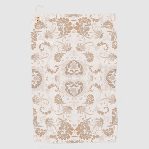 Serviette De Golf Paisley en beige esthétique moderne Tan Brown