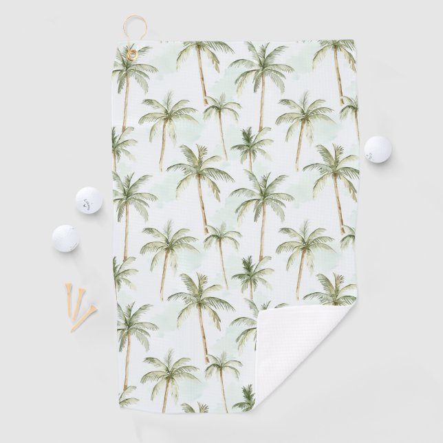 Serviette De Golf Palmiers Tropicaux   (En situation)