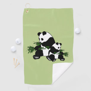 Serviette De Golf Panda en pleine croissance