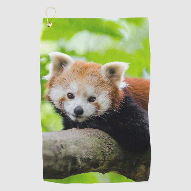 Serviette De Golf Panda rouge (Devant)