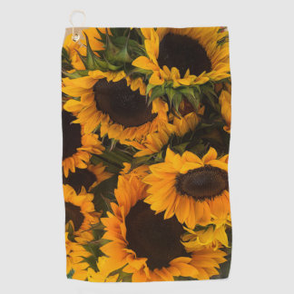 Serviette De Golf Panier de tournesol