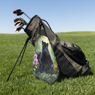 Serviette De Golf Panthère noire dans la jungle