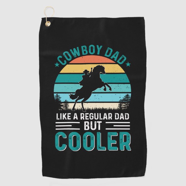 Serviette De Golf Papa Cowboy (Devant)