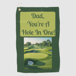 Serviette De Golf Papa, t'es un trou en un !