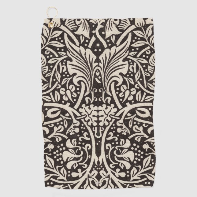 Serviette De Golf Papier peint floral Narcisse William Morris (Devant)