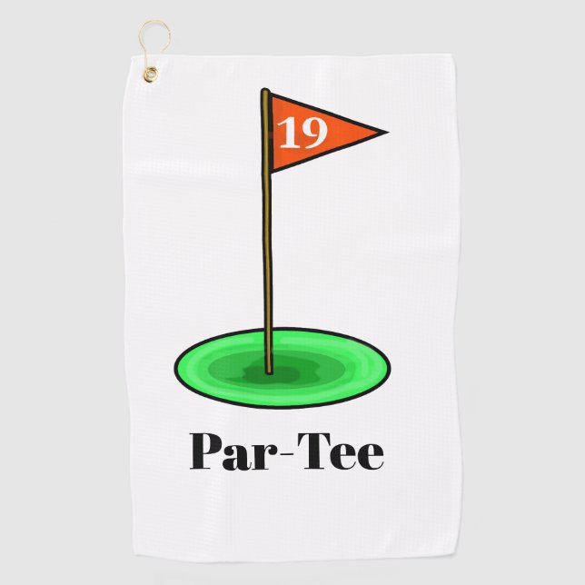 Serviette De Golf Par-Tee 19th Hole Golf Towel (Devant)