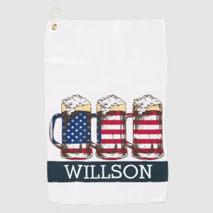 Serviette De Golf Par-Tee avec une aile patriotique