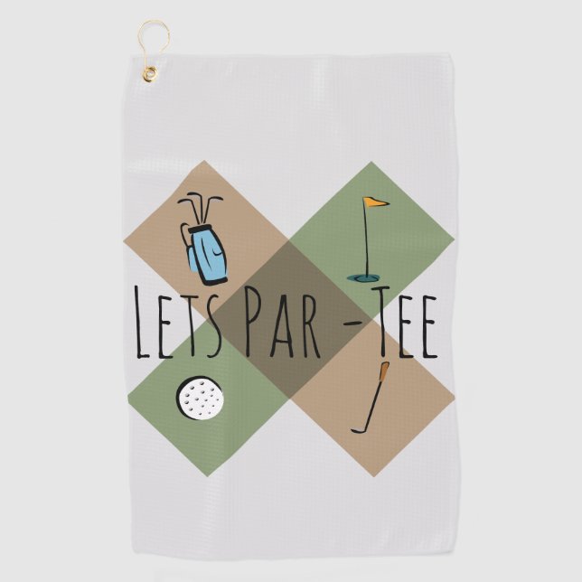Serviette De Golf Par Tee Funny Golf Humour (Devant)