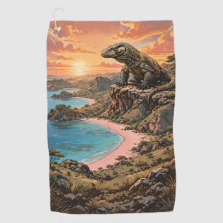 Serviette De Golf Parc national de Komodo Voyage Vintage