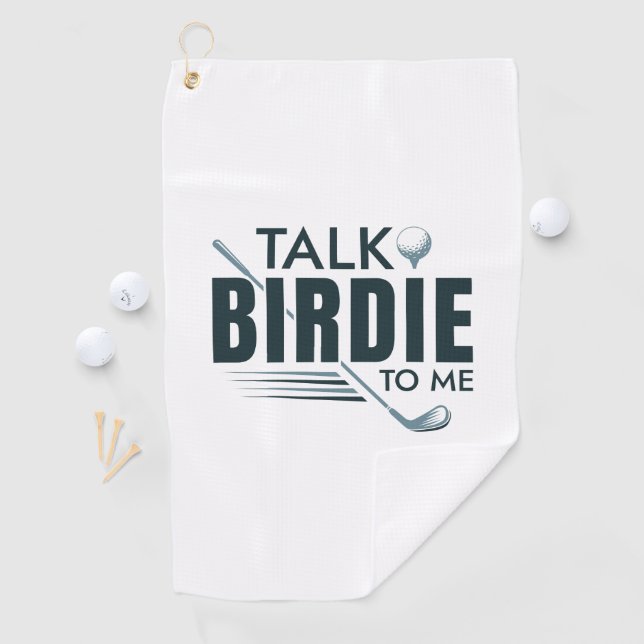 Serviette De Golf Parle Birdie à moi (En situation)