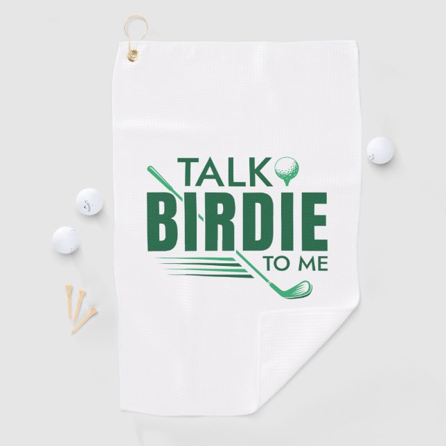 Serviette De Golf Parle Birdie à moi (En situation)