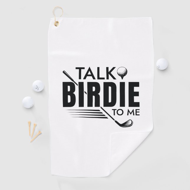 Serviette De Golf Parle Birdie à moi (En situation)