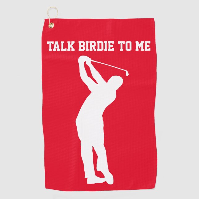 Serviette De Golf Parlez à Birdie (Devant)