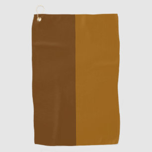 Serviette De Golf Partie Brown foncé clair demi-côtés