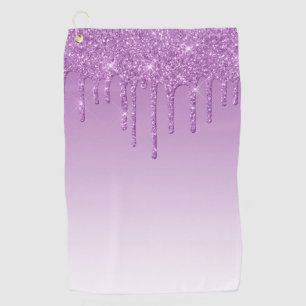 Serviette De Golf Parties scintillant Lavender Purple Drivers