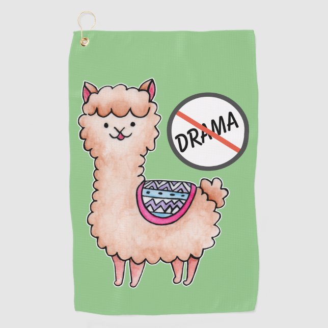 Serviette De Golf Pas de lama drama (Devant)
