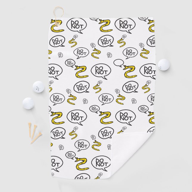 Serviette De Golf Pas de pas sur les mèmes de snek parodie de Gadsde (En situation)