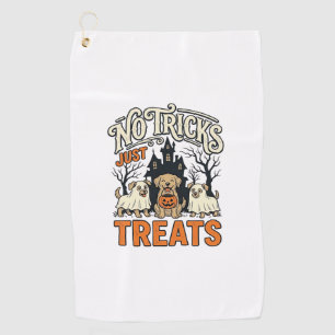 Serviette De Golf Pas de tours juste des friandises Halloween Chien