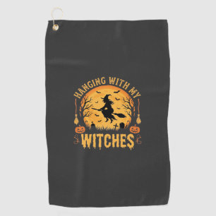 Serviette De Golf Passer l'Halloween avec mes sorcières (2)