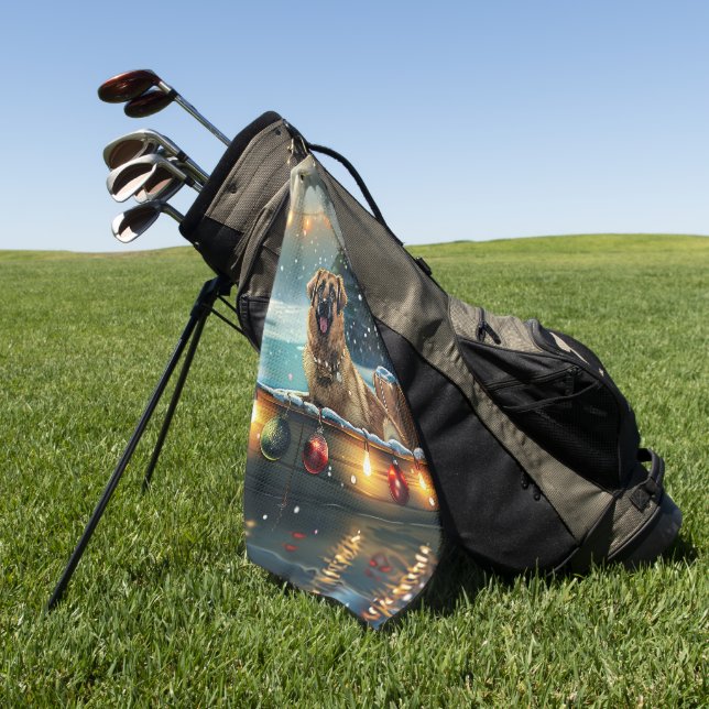 Serviette De Golf Pasteur anatolien Noël Festive Voyage (Vert)