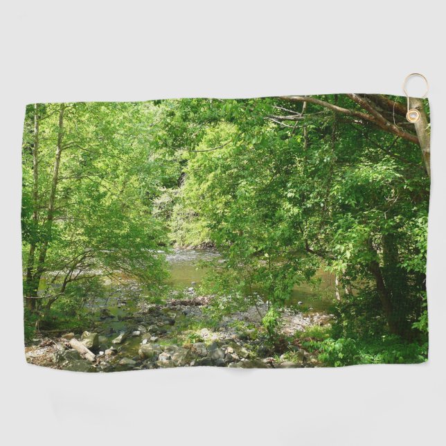 Serviette De Golf Patapsco River View Maryland Nature Photographie (Horizontal)
