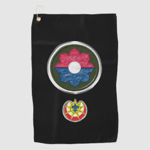 Serviette De Golf Patch et insigne personnalisés de la 9e division d