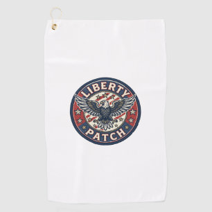 Serviette De Golf Patch Liberté Broderie Patriotique Patriotique