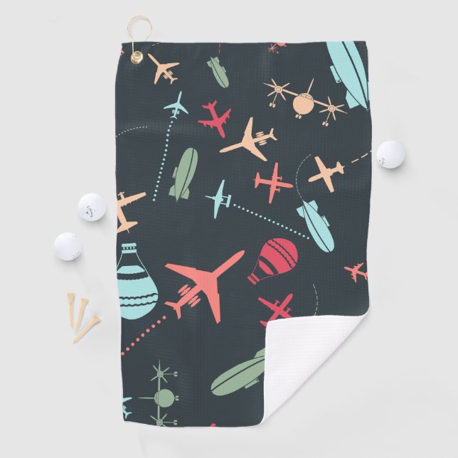 Serviette De Golf Patters de l'aviation (En situation)