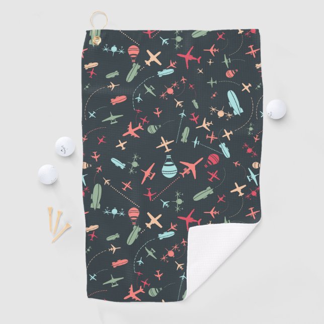 Serviette De Golf Patters de l'aviation (En situation)