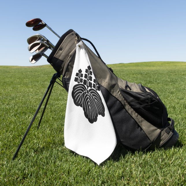Serviette De Golf Paulownia avec 5-7 fleurs (Vert)